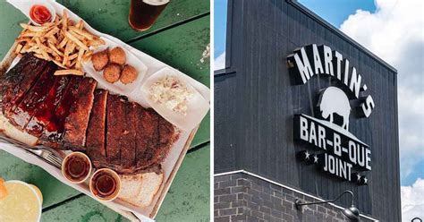 Martins barbecue - Sundays only. Southern Fried Pie $4.07. With blackberry filling. Martha Ann's Fudge Pie $4.67. Mrs. Pam's Strawberry Cake $4.67. Saturdays only. Nadine's Pecan Pie $4.67. Restaurant menu, map for Martin's Bar-B-Que Joint located in …